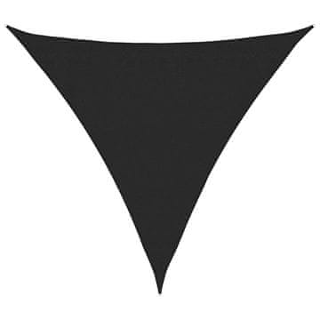 Vidaxl Senčno jadro 160 g/m² črno 3,6x3,6x3,6 m HDPE