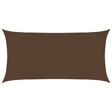 Vidaxl Senčno jadro 160 g/m² rjavo 4x7 m HDPE