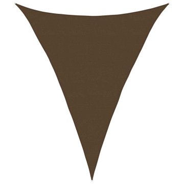 Vidaxl Senčno jadro 160 g/m² rjavo 5x6x6 m HDPE