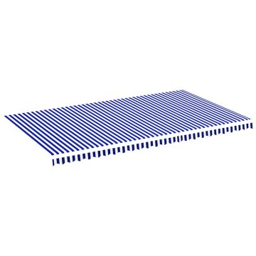 Vidaxl Nadomestno blago za tendo modro in belo 600x350 cm poliester