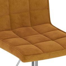 Vidaxl Vrtljivi jedilni stoli 4 kosi rjav žamet