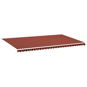 Vidaxl Nadomestno blago za tendo oranžno in rjavo 600x350 cm poliester