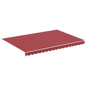 Vidaxl Nadomestno blago za tendo bordo rdeče 350x250 cm poliester
