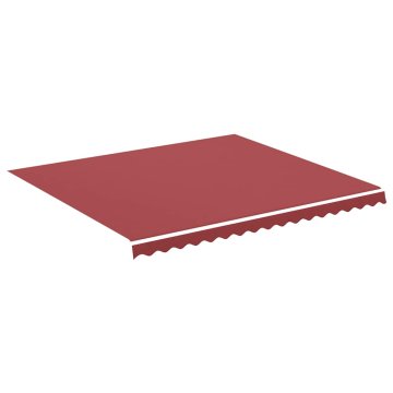 Vidaxl Nadomestno blago za tendo bordo rdeče 400x350 cm poliester