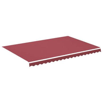 Vidaxl Nadomestno blago za tendo bordo rdeče 450x300 cm poliester