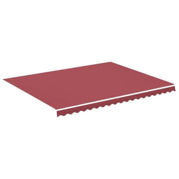 Vidaxl Nadomestno blago za tendo bordo rdeče 450x350 cm poliester