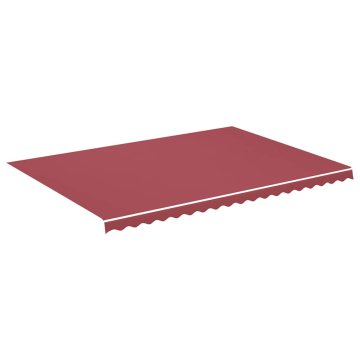 Vidaxl Nadomestno blago za tendo bordo rdeče 500x350 cm poliester