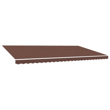 Vidaxl Nadomestno blago za tendo rjavo 600x350 cm poliester