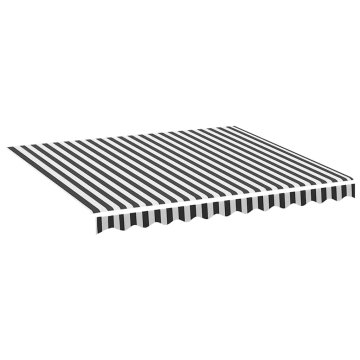 Vidaxl Nadomestno blago za tendo antracitno in belo 300x250 cm poliester