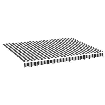 Vidaxl Nadomestno blago za tendo antracitno in belo 350x250 cm poliester