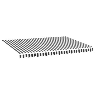 Vidaxl Nadomestno blago za tendo antracitno in belo 400x300 cm poliester