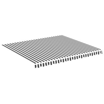 Vidaxl Nadomestno blago za tendo antracitno in belo 400x350 cm poliester