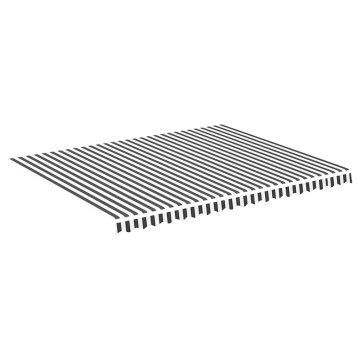 Vidaxl Nadomestno blago za tendo antracitno in belo 450x350 cm poliester