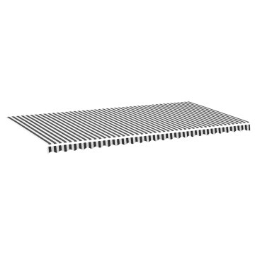Vidaxl Nadomestno blago za tendo antracitno in belo 600x300 cm poliester