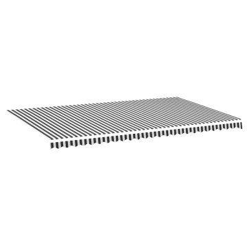Vidaxl Nadomestno blago za tendo antracitno in belo 600x350 cm poliester