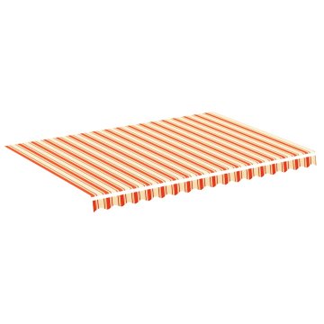 Vidaxl Nadomestno blago za tendo rumeno in oranžno 350x250 cm poliester