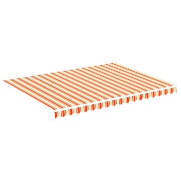 Vidaxl Nadomestno blago za tendo rumeno in oranžno 400x300 cm poliester