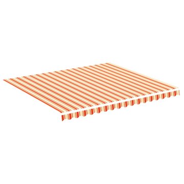 Vidaxl Nadomestno blago za tendo rumeno in oranžno 400x350 cm poliester
