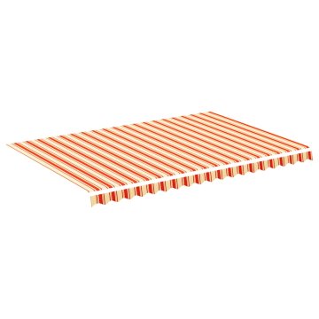 Vidaxl Nadomestno blago za tendo rumeno in oranžno 450x300 cm poliester