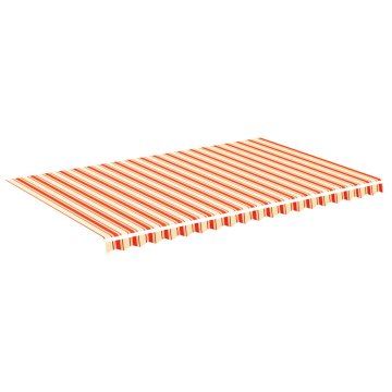 Vidaxl Nadomestno blago za tendo rumeno in oranžno 500x300 cm poliester