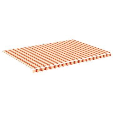 Vidaxl Nadomestno blago za tendo rumeno in oranžno 500x350 cm poliester