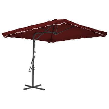Vidaxl Zunanji senčnik z jeklenim drogom 250x250 cm