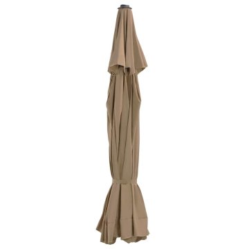 Vidaxl Nadomestna tkanina za zunanji senčnik taupe 515 cm