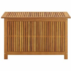 Vidaxl Vrtna škatla za shranjevanje 90x50x58 cm trden akacijev les