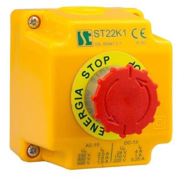 Krmilna omarica ST22K1-05-1 Gumb STOP