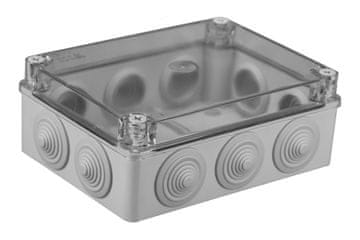 Pawbol Nadometna doza S-Box 406-P - 190x140x70, 10 uvodnic, IP65