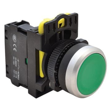 Tracon Electric Standardni skriti gumb NYG3-G zelen