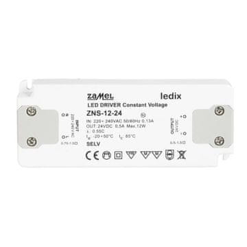 Zamel Tanek LED napajalnik 12W 24V DC - ZNS-12-24