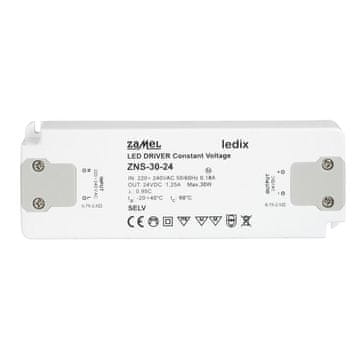 Zamel Tanek LED napajalnik 30W 24V DC - ZNS-30-24