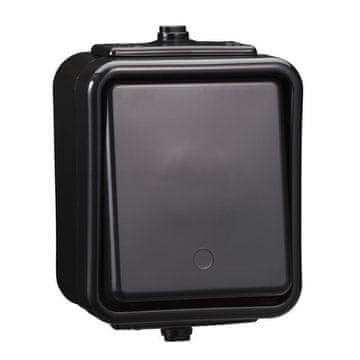 Schneider Electric Schneider Cedar črna - enopolno stikalo IP44 WNt-100C