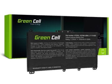 Green Cell Zelena celična baterija za HP Pavillion 14, 15 itd., nadomešča HT03XL, L11119-855 itd.