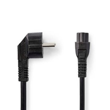 Nedis Napajalni kabel | Napajalni priključek Moški | IEC-320-C5 | Pod kotom | Naravnost | Ponikljano | 5,00 m | Okrogla | PVC | Črna | Oznaka