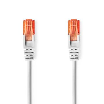 Nedis Omrežni kabel CAT6 | RJ45 moški–RJ45 moški | U/UTP | 1,50 m | Okrogel | PVC | Siv