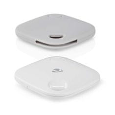 Nedis Iskalnik predmetov | Apple Find My | Bluetooth 5.1 | Baterija CR2032 priložena | Baterija do 1 leta | Bel | 1 kos