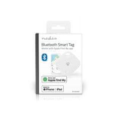 Nedis Iskalnik predmetov | Apple Find My | Bluetooth 5.1 | Baterija CR2032 priložena | Baterija do 1 leta | Bel | 1 kos