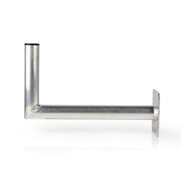 Nedis Stenski nosilec za satelitsko anteno | Odmik 450 mm | Objemka Ø 50 mm | Za antene do 100 cm | Aluminij | Srebrn