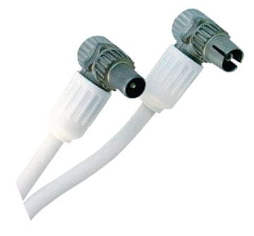 Nedis Koaksialni antenski kabel | IEC moški–IEC ženski kotni | 5 m | Bel
