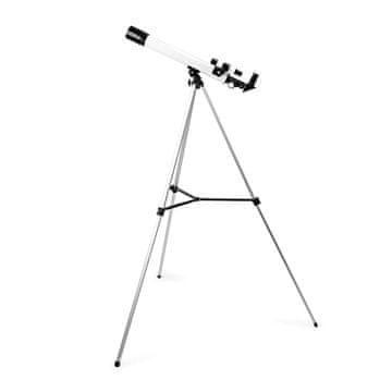 Nedis Teleskop | Zaslonka: 50 mm | Goriščna razdalja: 600 mm | Iskalo: 5 x 24 | Največja delovna višina: 125 cm | Stativ | Črnobela
