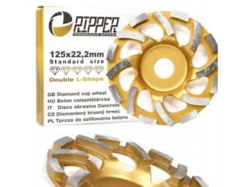 Ripper Diamantno brusilno kolo za beton 125 mm, 22,2 mm DOUBLE-L M90900