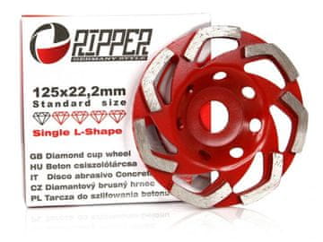 Ripper Diamantno brusilno kolo za beton 125 mm, 22,2 mm SINGLE-L M90901
