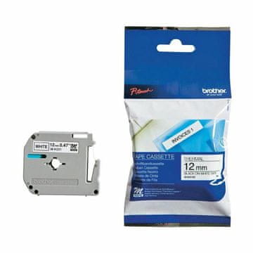 Brother trak MK231 bel/črn 12mm