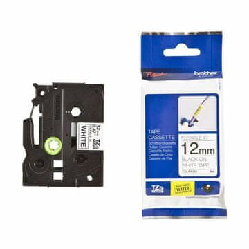 Brother trak TZe FX231 Flexi bel/črn 12mm