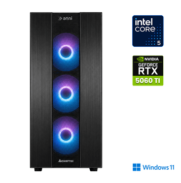 Anni Gamer Advanced računalnik, Intel Core i5-14400F, 16GB, SSD1TB, RTX 5060 Ti, W11H