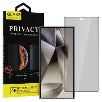 MG Privacy Glass zaščitno steklo za Samsung Galaxy S24 Ultra, črno