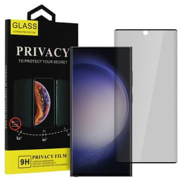 MG Privacy Glass zaščitno steklo za Samsung Galaxy S23 Ultra, črno