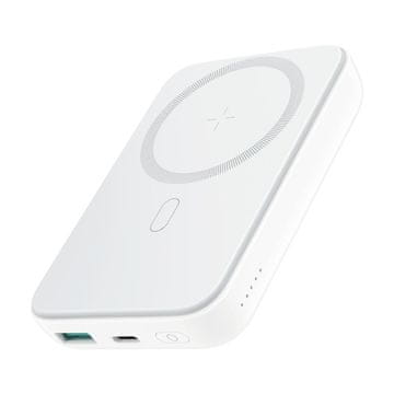 Joyroom SiGN Magnetic Wireless Mini Powerbank 10000mAh, USB-C, USB-A, bela